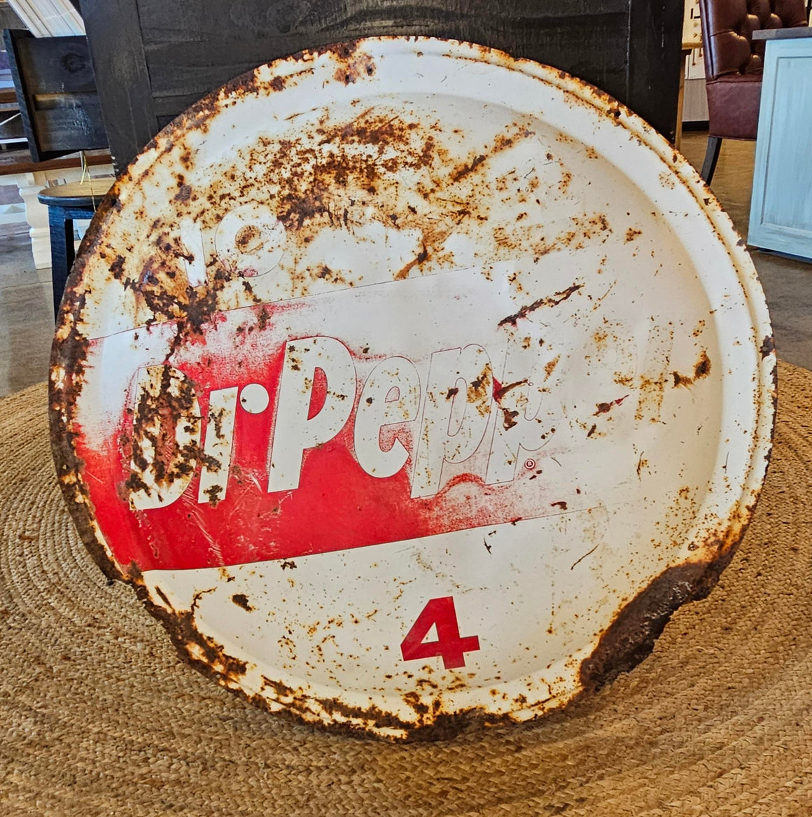 Dr Pepper 4 Round Metal Sign