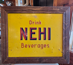 Drink NEHI Beverage in Wood Frame