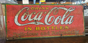 Drink Coca-Cola in Bottles Metal Sign