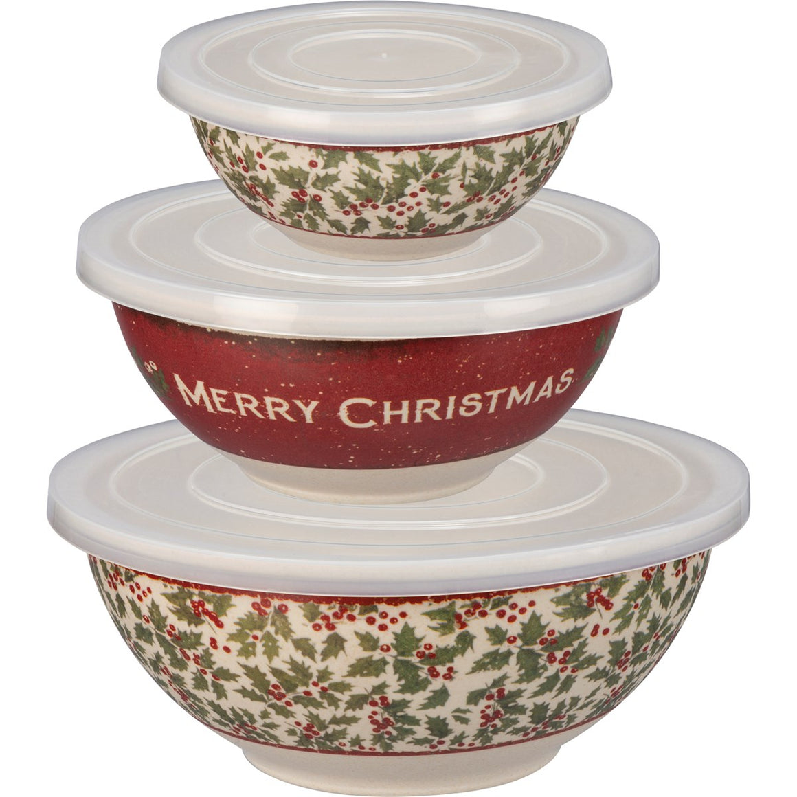 Merry Christmas Bowl Set