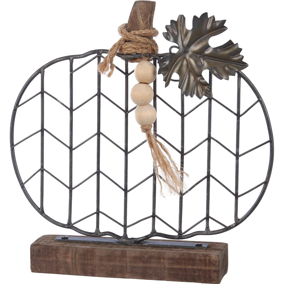 Chevron Pumpkin Slat Sitter