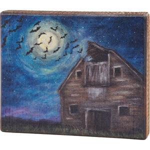 Barn Bats Block Sign