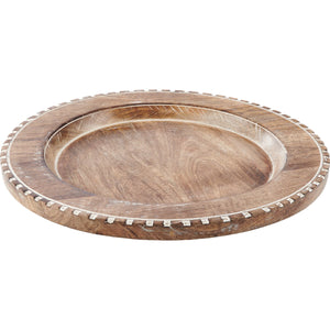 Large Wood Charger Plate