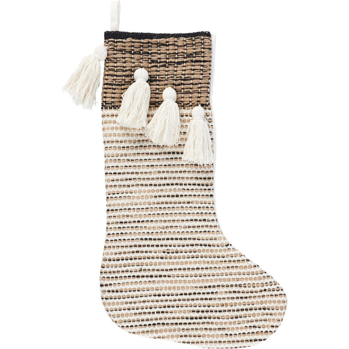 Neutral Tassels Stocking