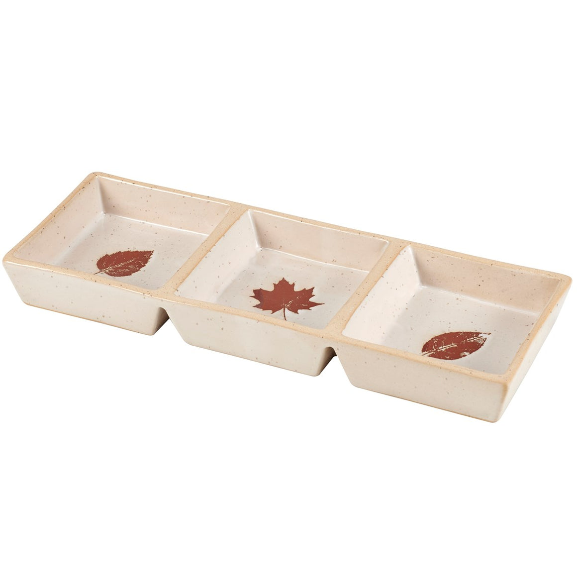 Fall Leaves Tidbit Tray