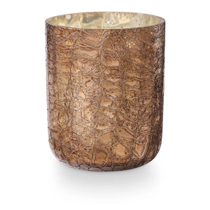 Woodfire Small Boxed Crackle Glass Candle