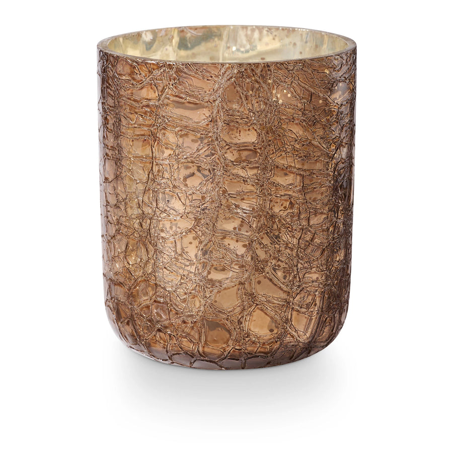 Woodfire Small Boxed Crackle Glass Candle