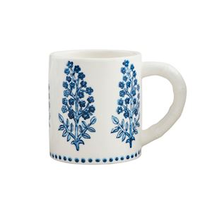 Blooms Block Printed Mug