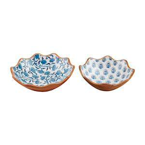 Block Print Enamel Bowl Set