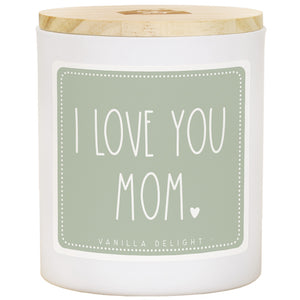 I Love You Mom Candle