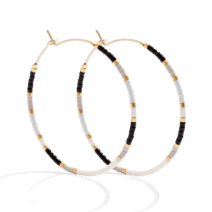 Miyuki Delica Hoop Earring