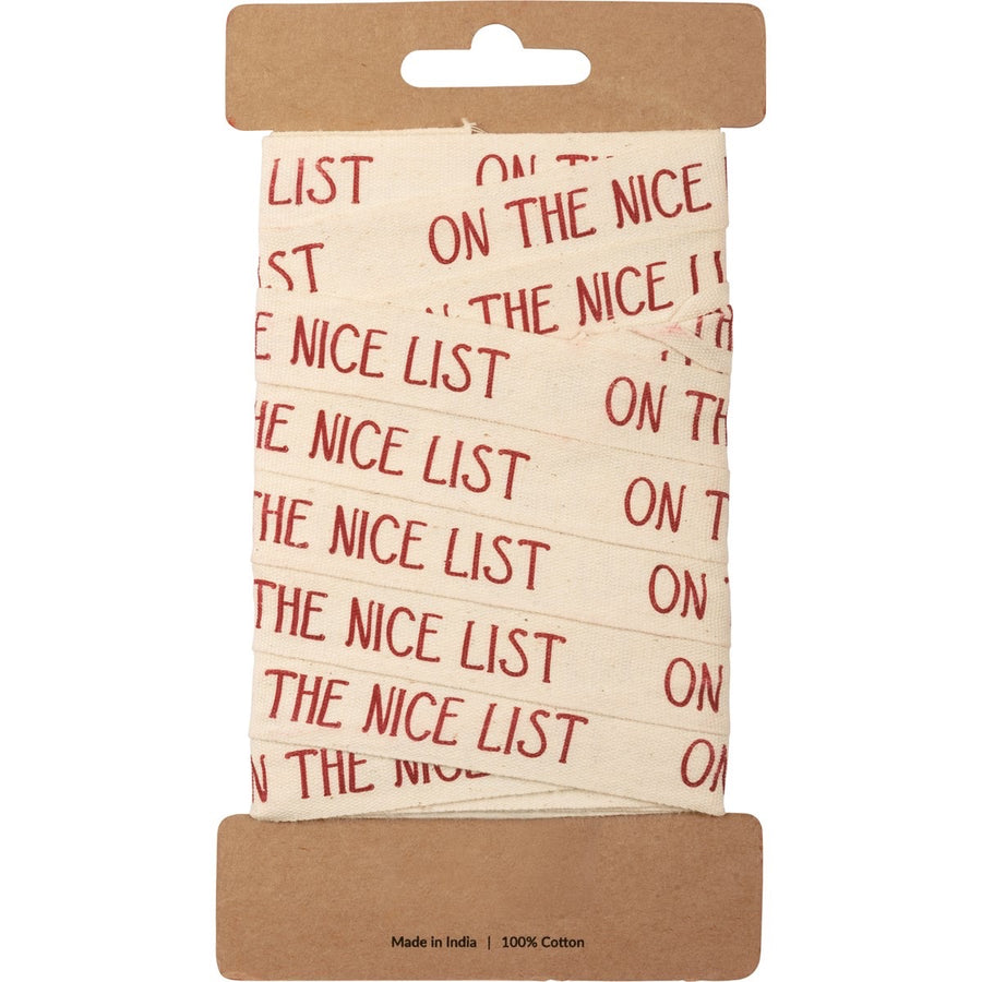 On The Nice List Ribbon