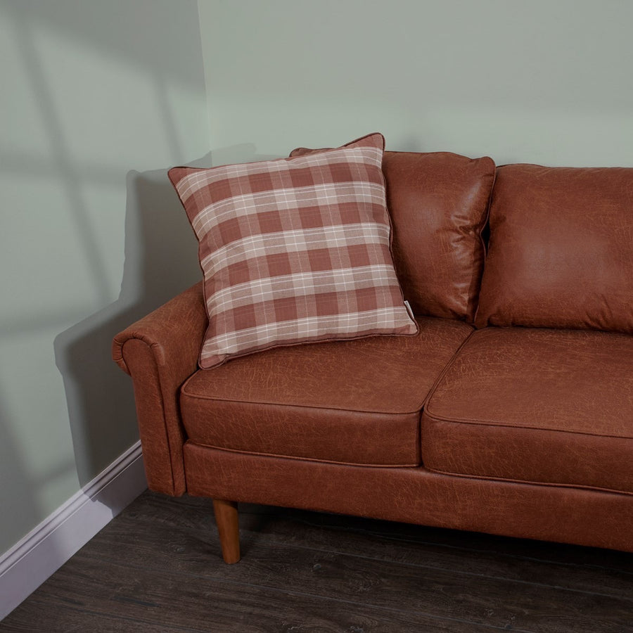 Brown Tartan Pillow