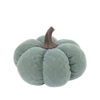 Fall Aqua Fabric Pumpkin