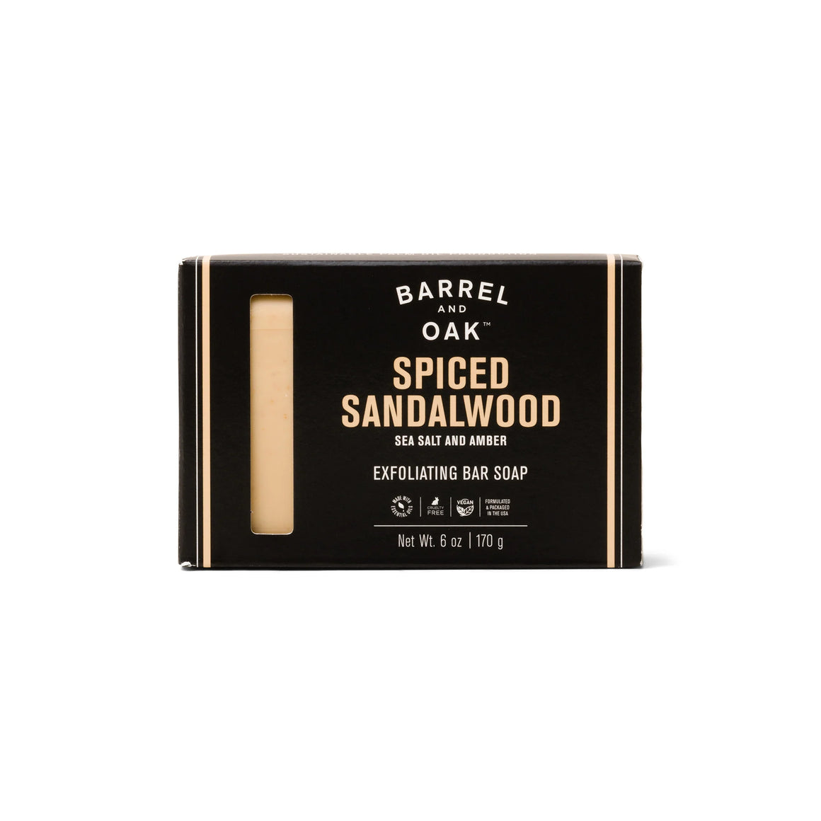 Exfoliating Bar Soap - Spiced Sandalwood 6 oz