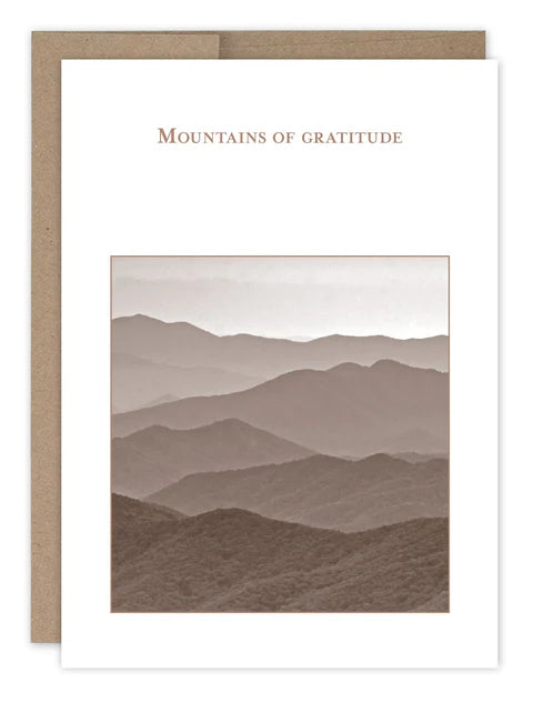 "Mountains Thank You Card" - Shannon Martin Thank You Cards