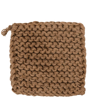 Jute Crocheted Hot Pad, 3 Colors