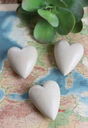 Hand-Carved Stone Hearts