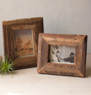 Recycled Wooden Photo Frames