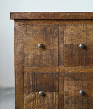 Mango Wood Cabinet with Drawers