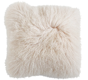 20" Mongolian Lamb Fur Pillow