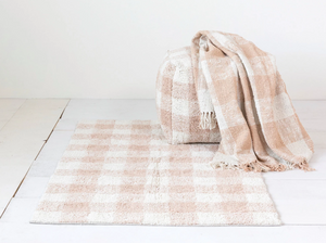 Hand-Woven Cotton Throw w/ Fringe