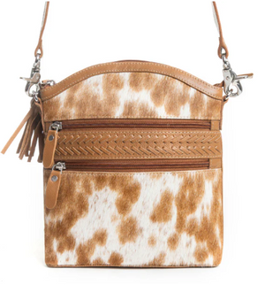 Wild Spirit Crossbody Bag in Brown & White