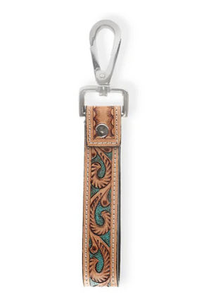 Jackstone Hand-tooled Leather Key Fob