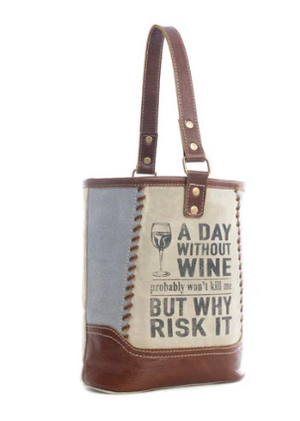 Why Risk It Double Wine Bag