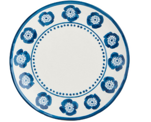 Flower Print Salad Plate