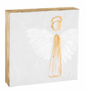 Large Angel Block Plaque