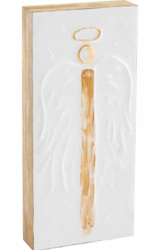 Tall Angel Block Plaque