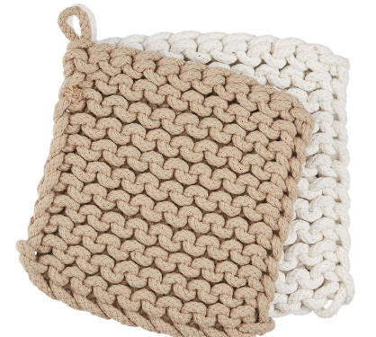 Taupe Crocheted Pot Holders