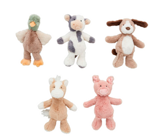 Farm Plush Rattle Pals