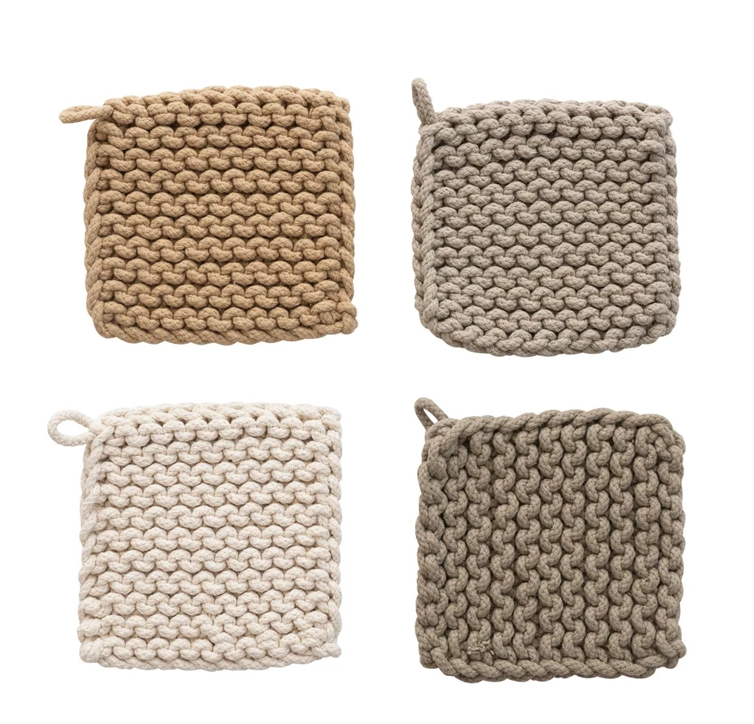 Cotton Crocheted Pot Holder