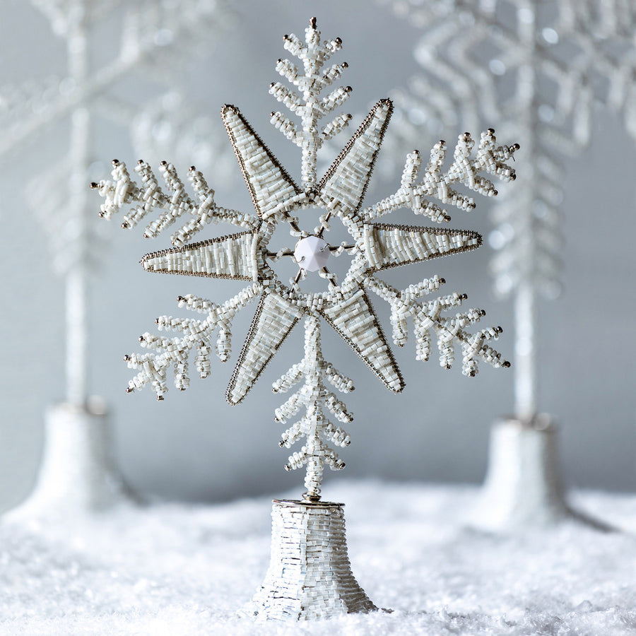 Beaded Tabletop Snowflake