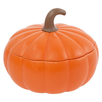 Orange Lidded Pumpkin Dish