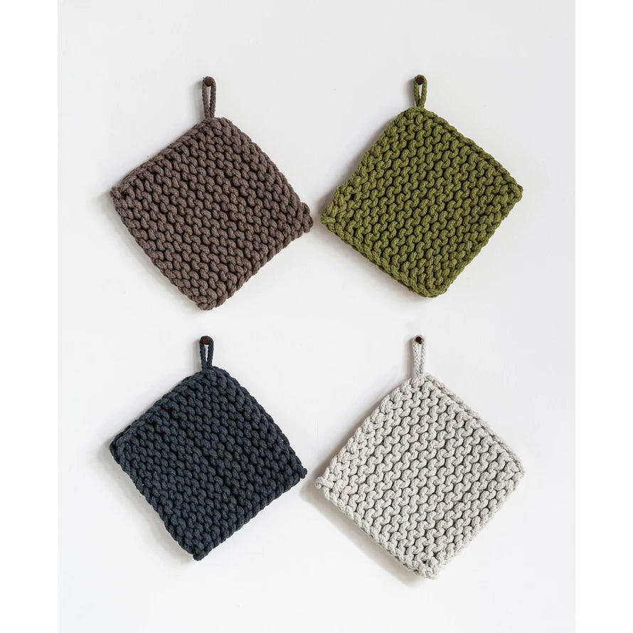 Cotton Crocheted Pot Holder