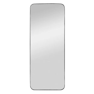 Metal Framed Wall Mirror, Black (Hangs Vertically & Horizontally)