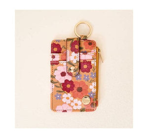 Keychain Wallet-Wild About You Mustard