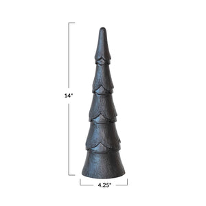 Black Mango Wood Christmas Tree 14"