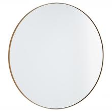 Metal Framed Round Mirror