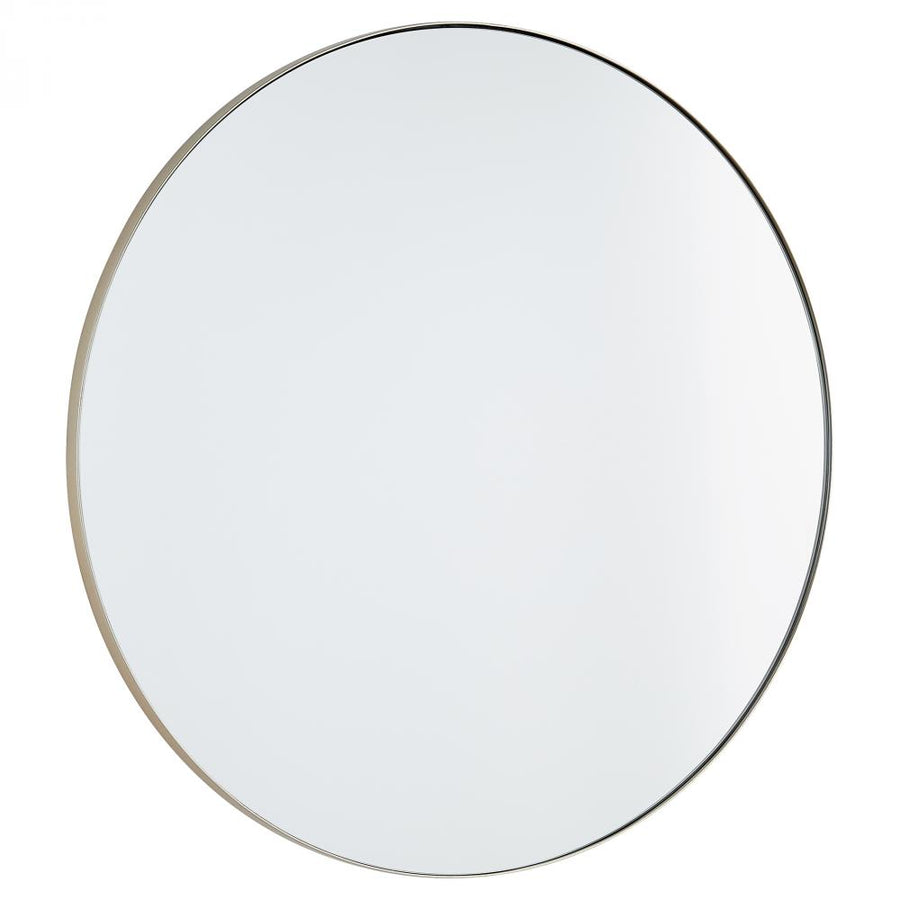 Metal Framed Round Mirror