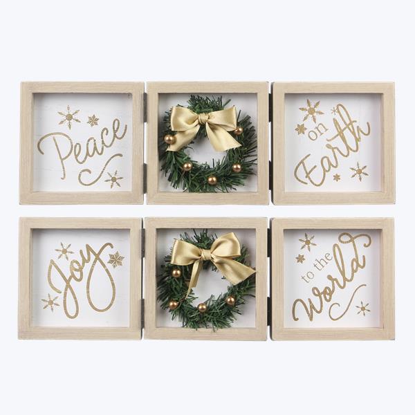 Festive Holiday Box Signs