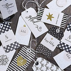 Gift Tag Book - Modern Holiday