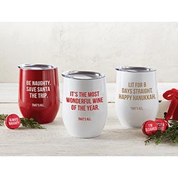 Holiday Wine Tumblers