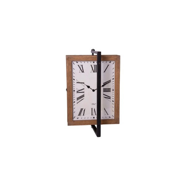 Wall Clock, Wood Rectangular Wall Clock –