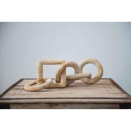 Carved Sandstone Chain Décor with 5 Links