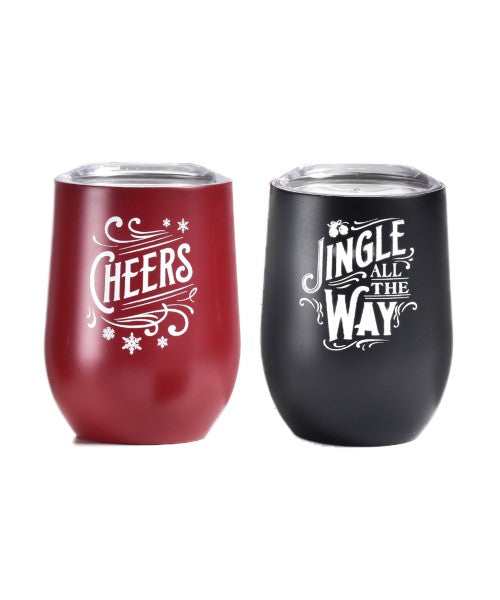 Holiday Wine Tumblers