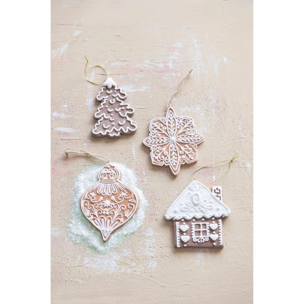 Clay Dough Gingerbread Cookie Ornament